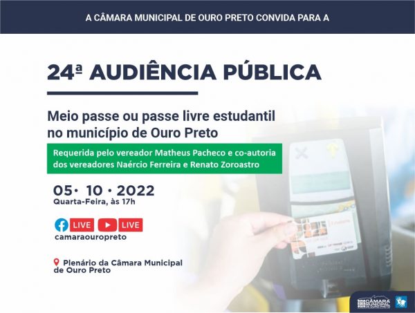 Convite 24 Audiencia Publica de 2022