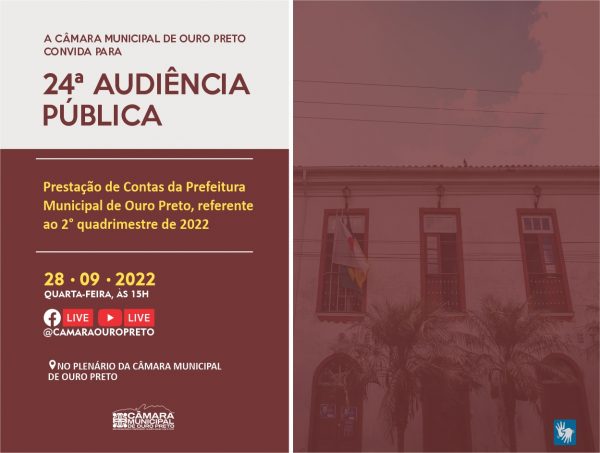 Convite 24ª Audiência Pública