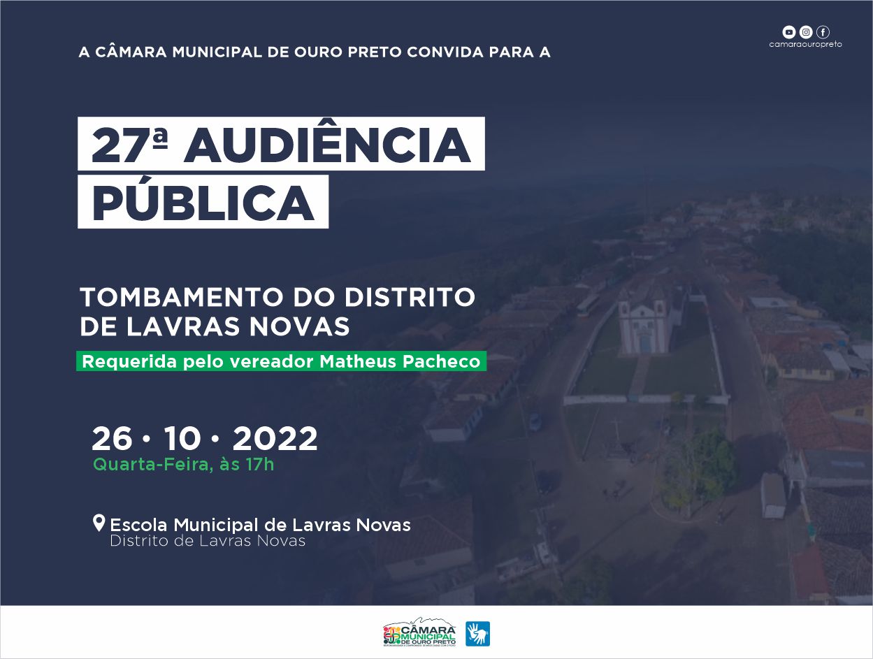 Convite 27ª Audiência Pública