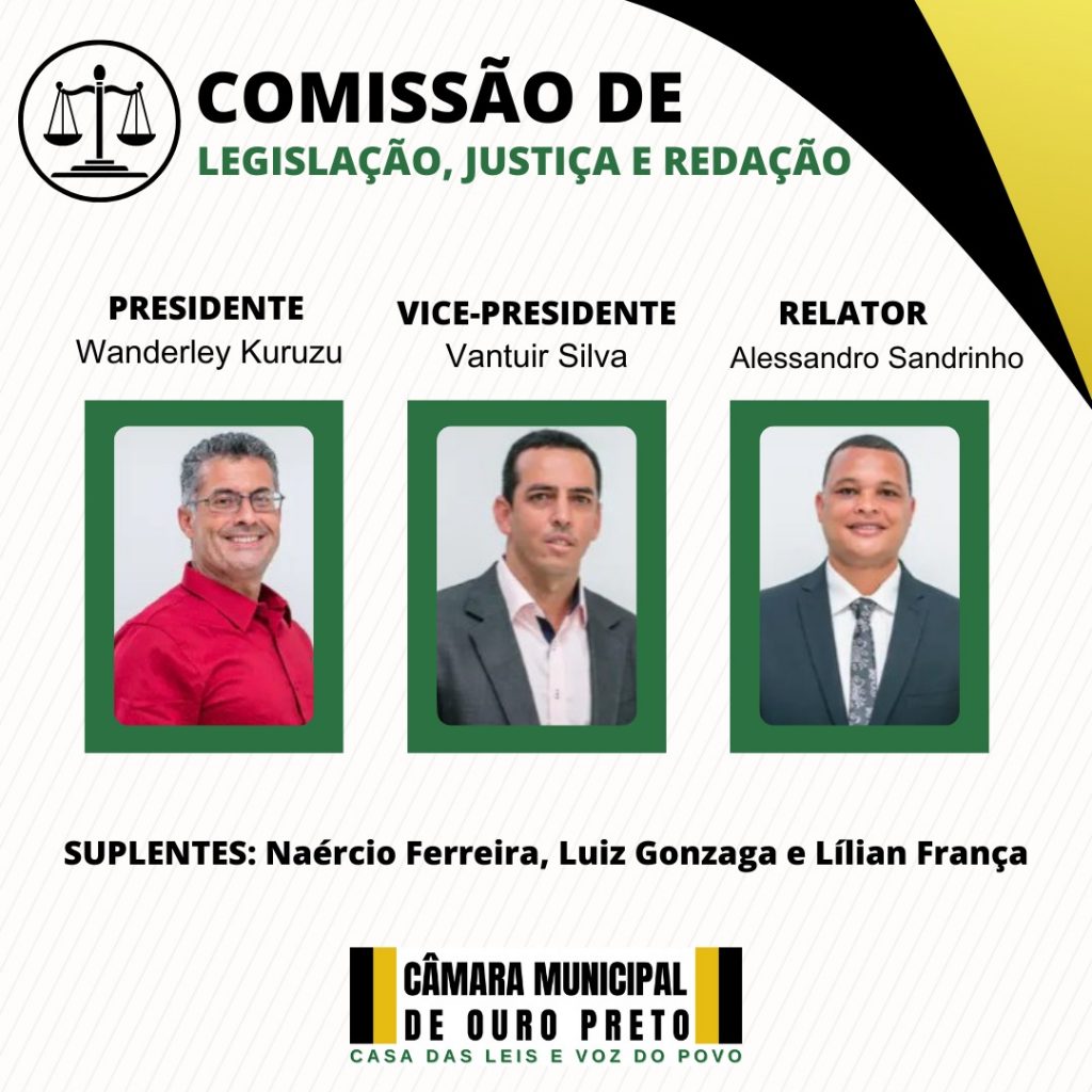 Câmara Municipal de Ouro Preto - Conheça as Comissões da Câmara Municipal de Ouro Preto